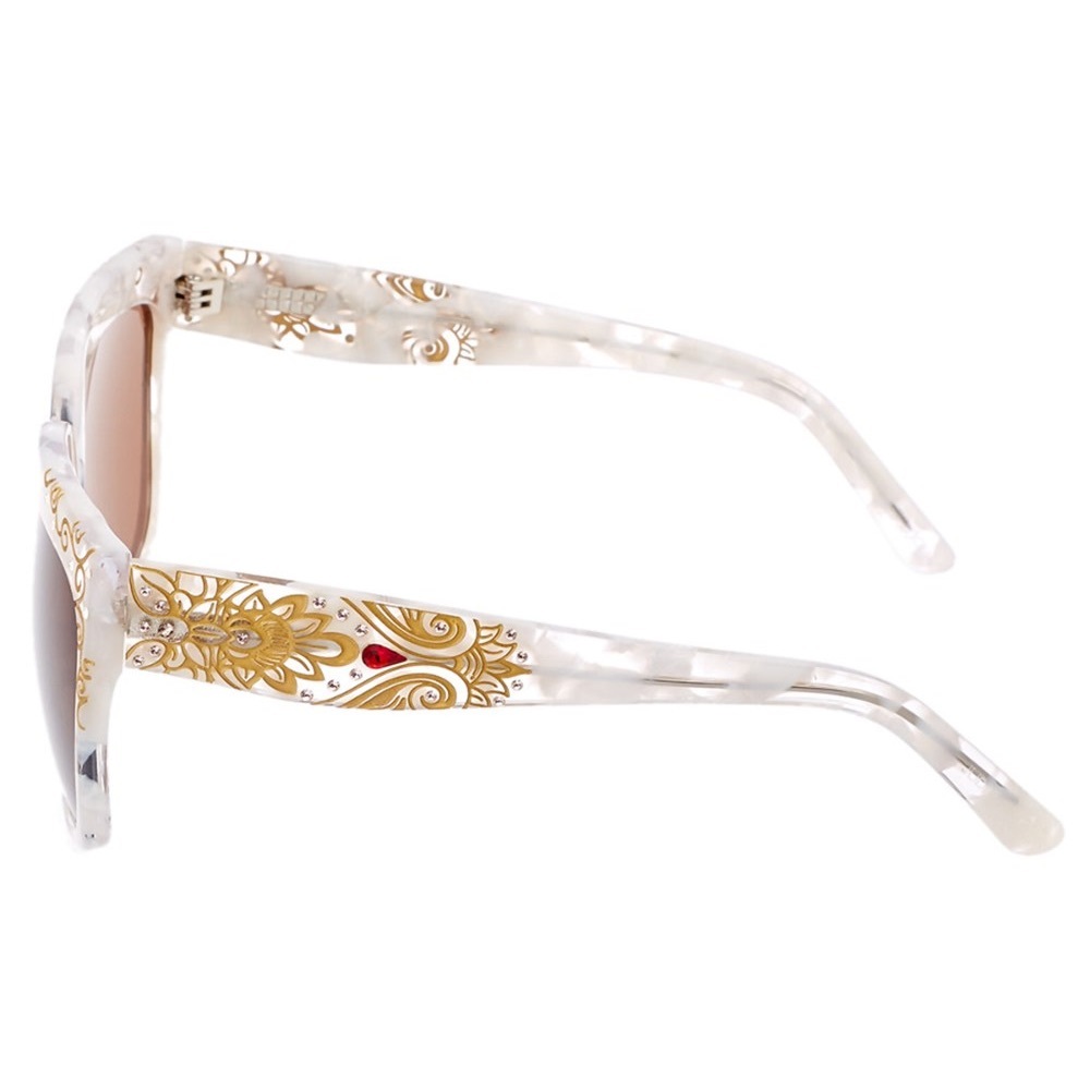 NWT Judith Leiber Pearl Pink Jeweled Sunglasses